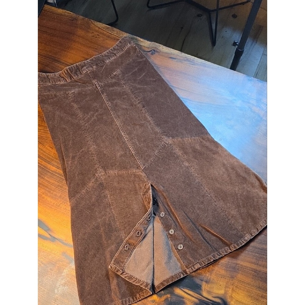Zena Chocolate Brown A-Line Corduroy Skirt❤️VINTAGE❤️cottagecore Retro